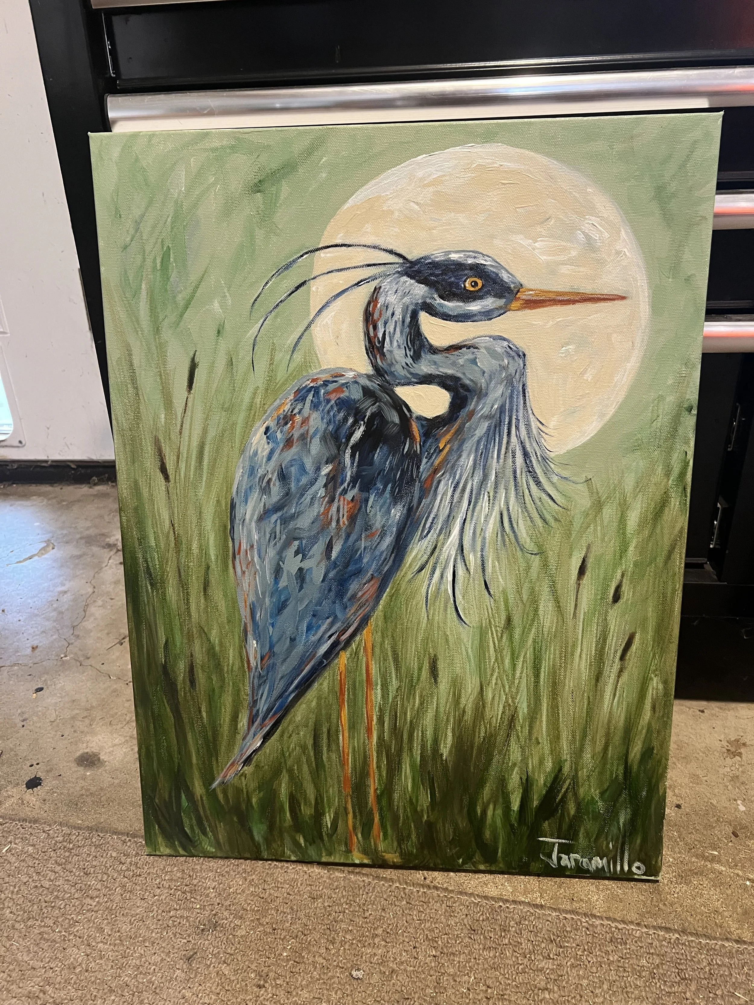 Harvest Moon Original Painting