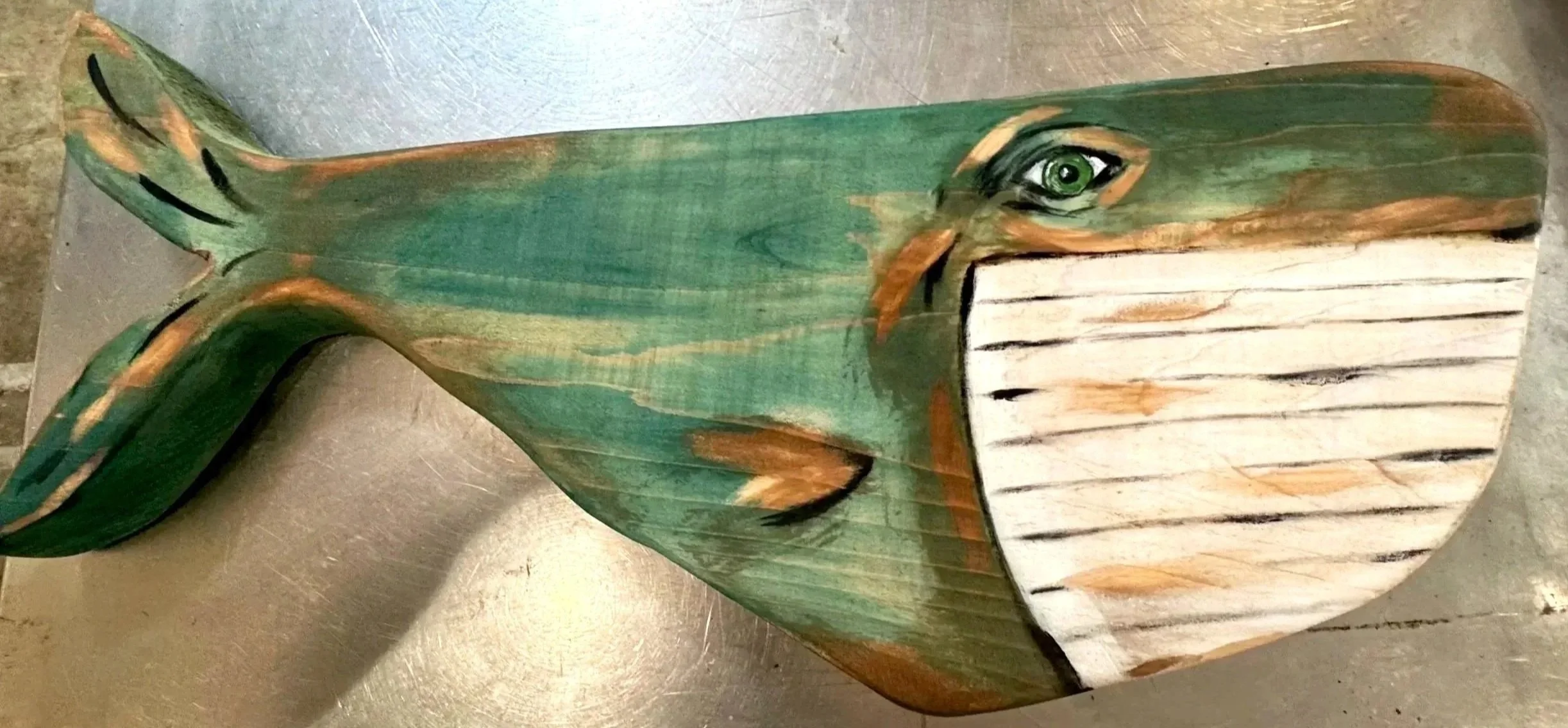 Cedar Humpback Whale Wall Art