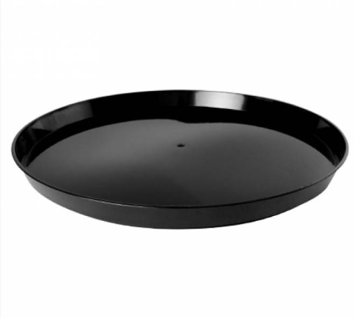 10.25" Black High Rim Tray