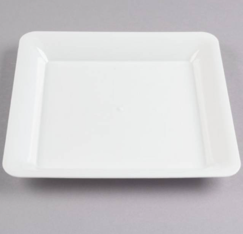 10"x10" White Square Tray