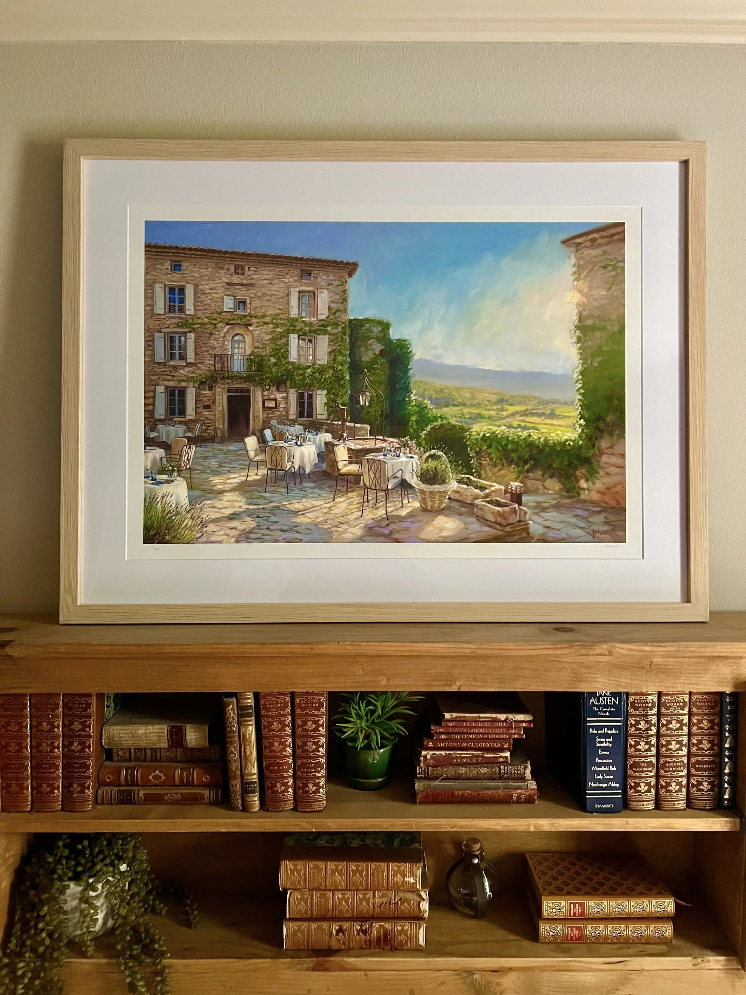 Natural Wood Framing with Matting