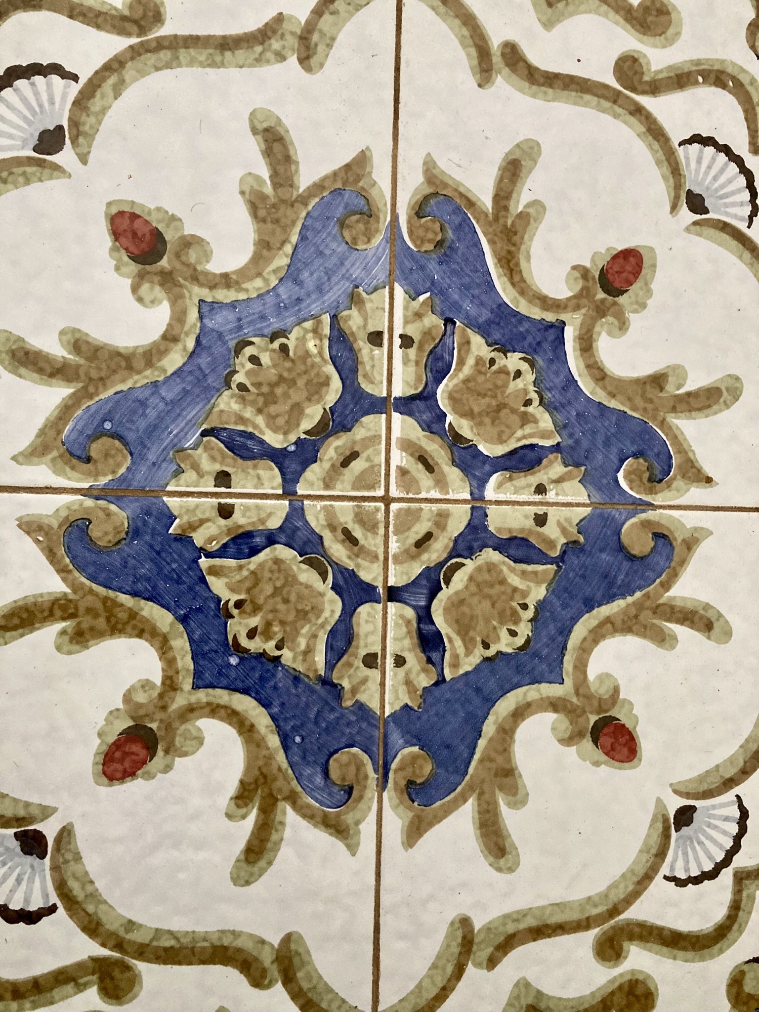 Traditional local Pugliese tiles