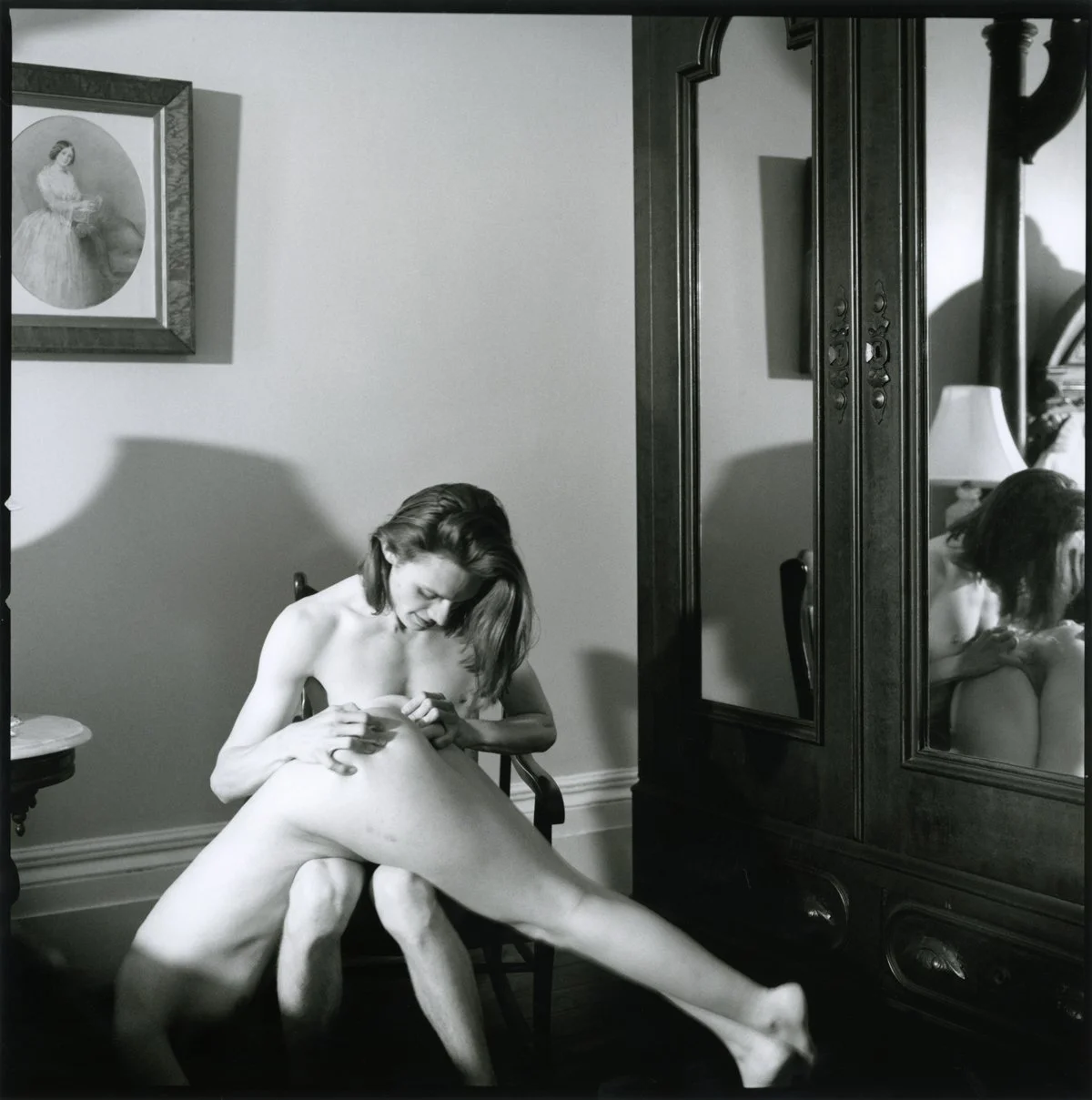 Fixation
self portrait featuring John 

2016
Silver Gelatin Print