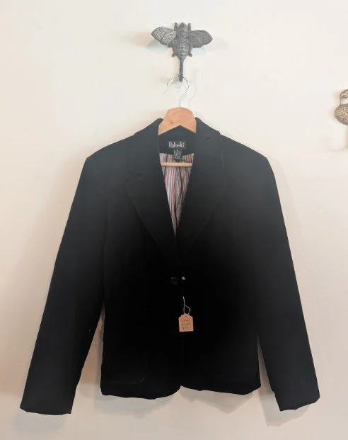 Rafaella cotton blend velvet blazer