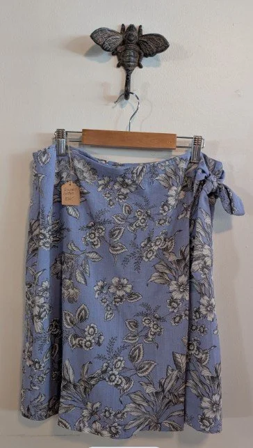 Blue print skirt