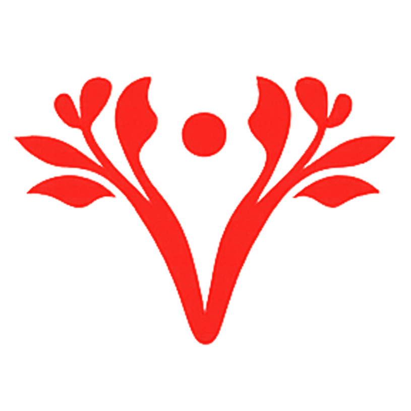Abstrakt röd illustration för att symbolisera blomstrande självkänsla, personlig utveckling och hitta hem till sig själv. Filippa Bätjer. Hela Sverige Andas. The Breathwork Method. Breathclub Community. Breathwork klasser