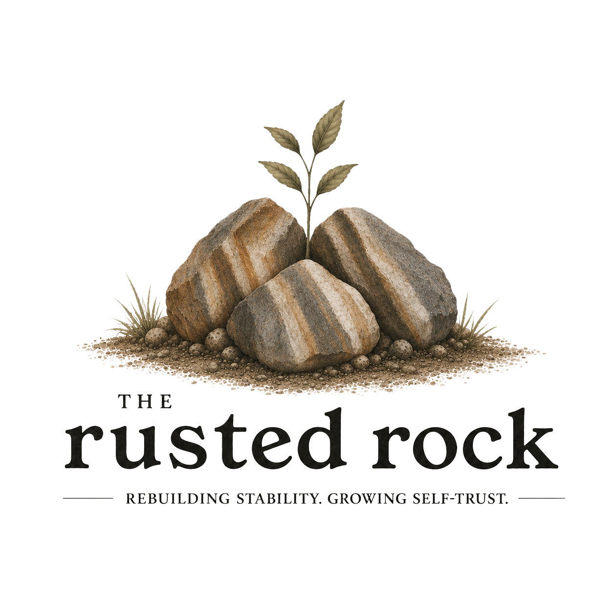 the rusted rock