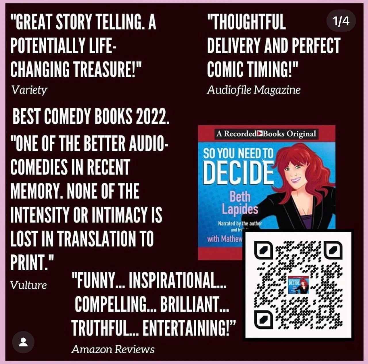 'So You Need to Decide' by Beth Lapides