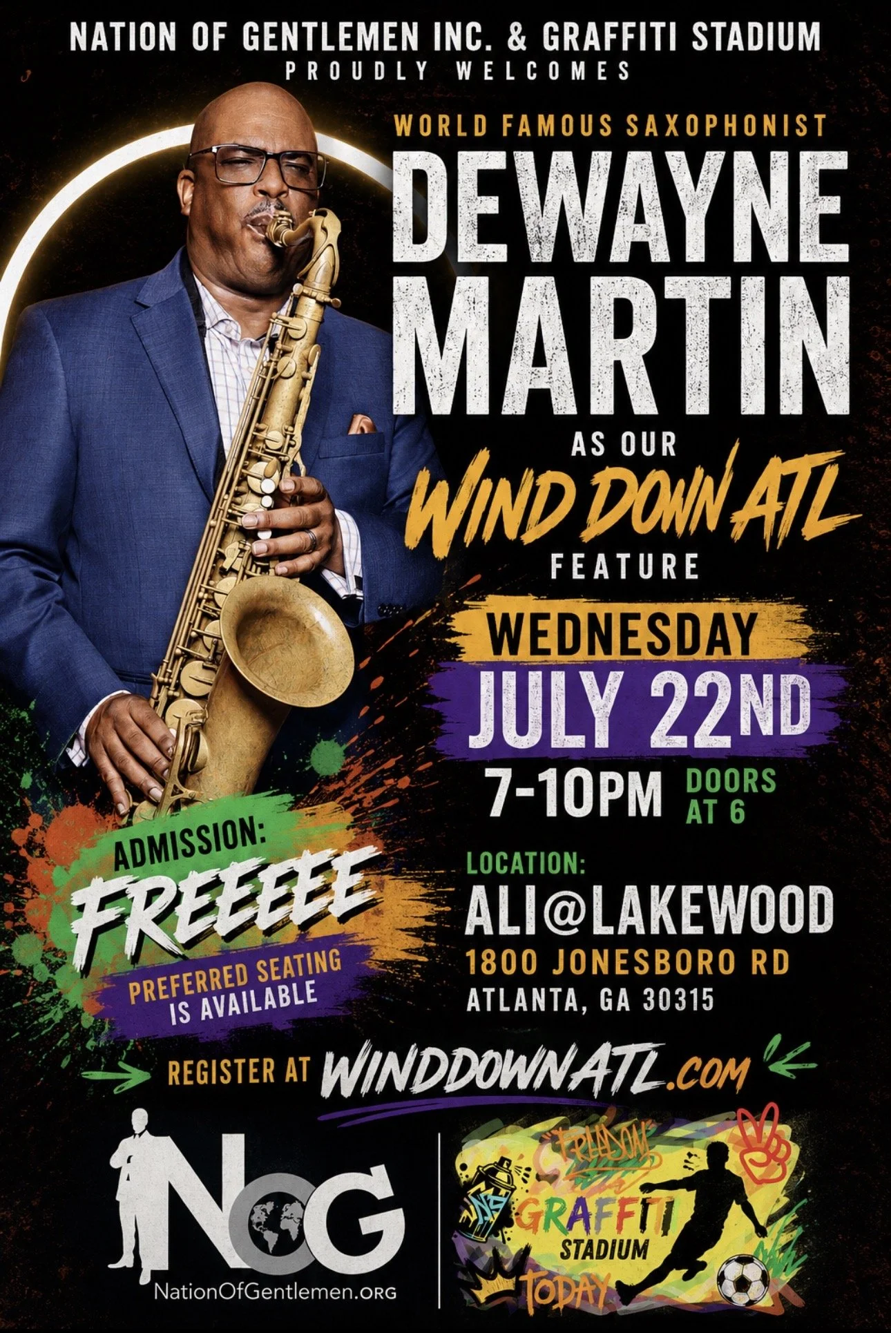 Wind Down Atl welcomes DeWayne Martin