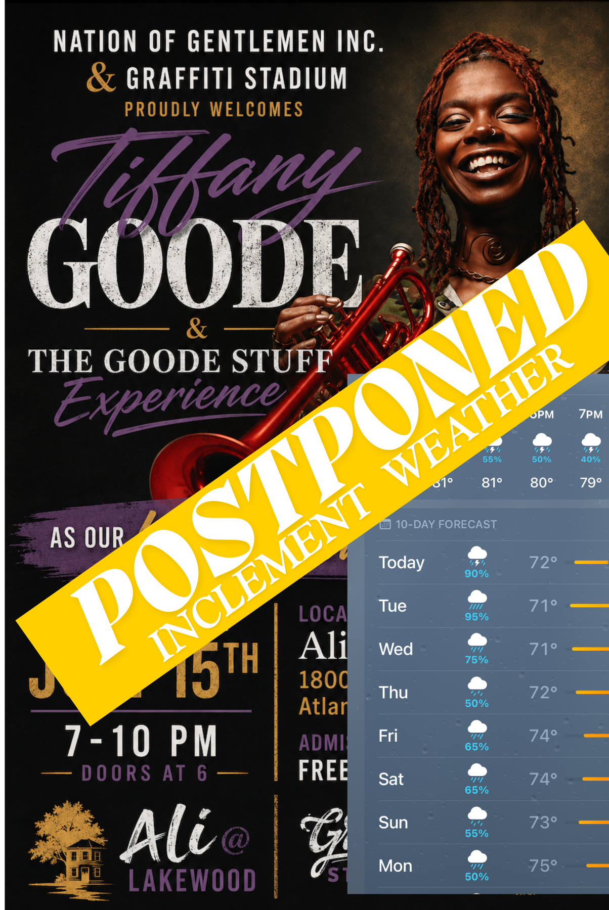 Wind Down Atl Welcomes World Famous Trumpet Player Tiffany Goode and The Goode Stuff Experience