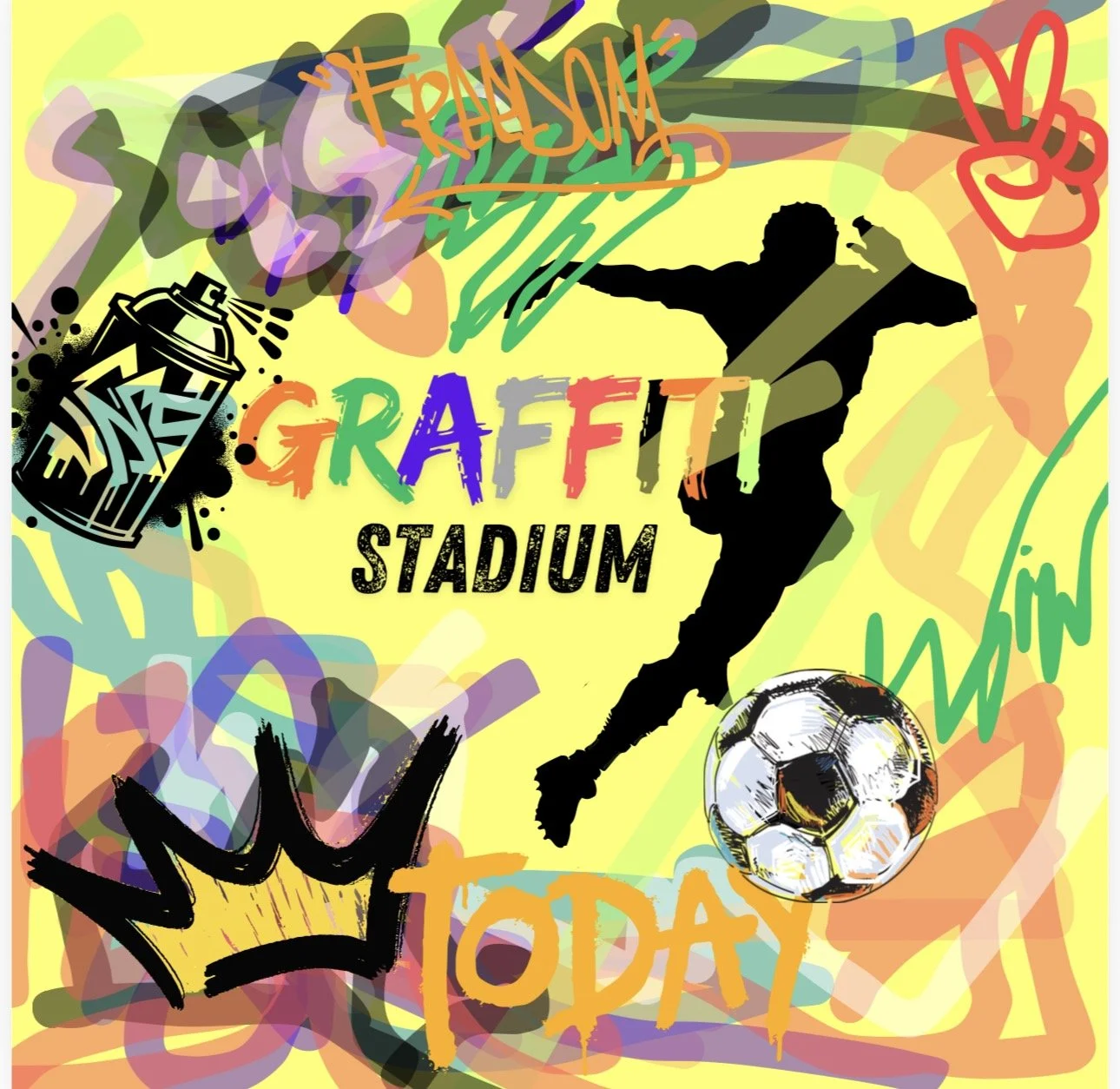 Graffiti Stadium Art Installation
