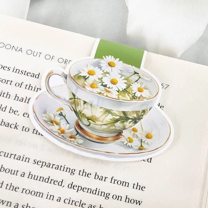 Chamomile Teacup Bookmark - Magnetic