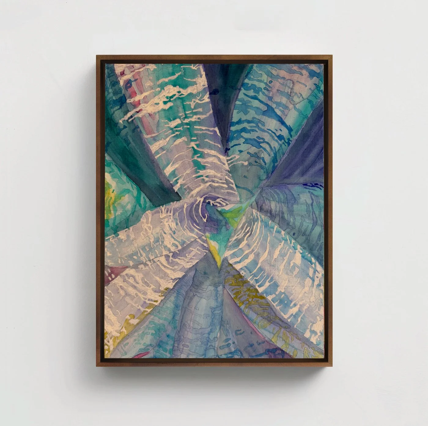Bromeliad as seen by a Damselfly | Watercolor on Panel | 12 x 16 inches
