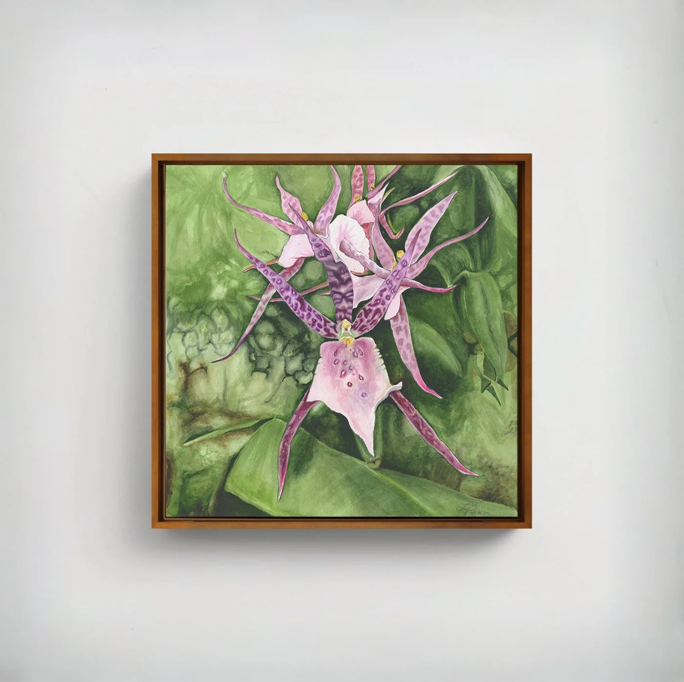 Orchids | Watercolor on Paper | 12 x 12 inches