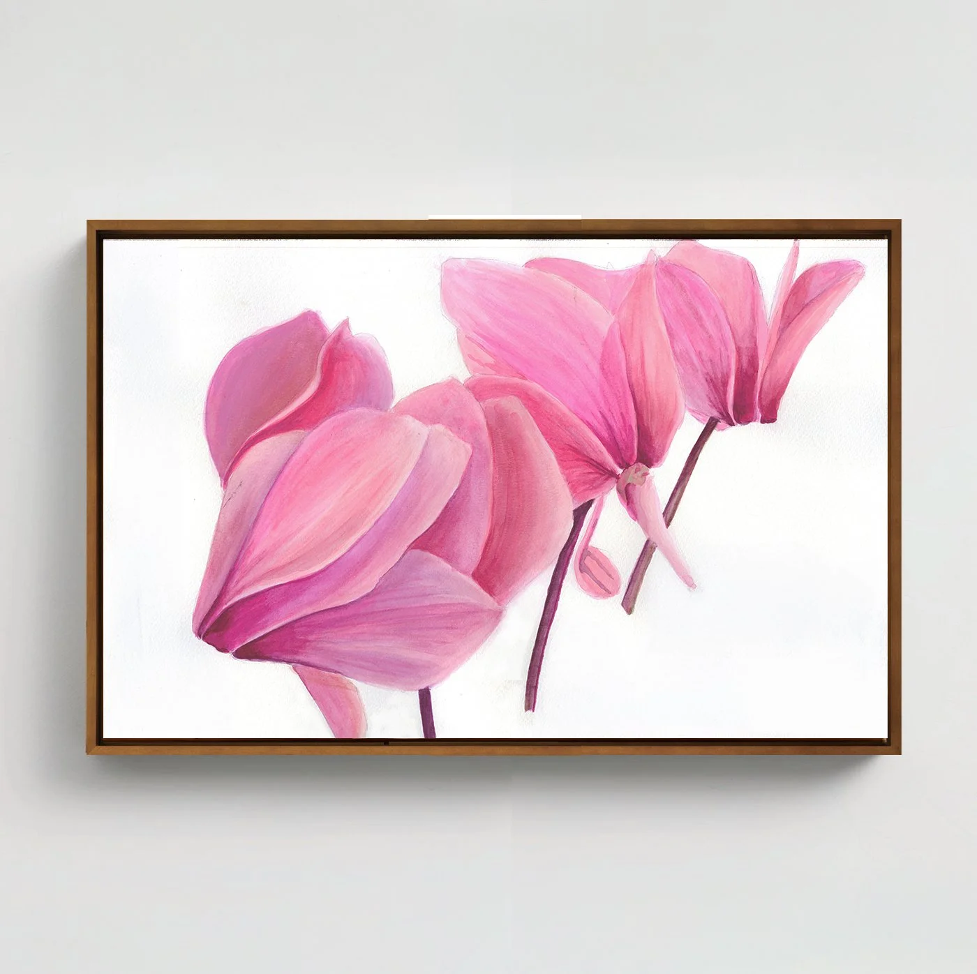 Pink Flowers | Watercolor on Paper | 14 x 20 inches