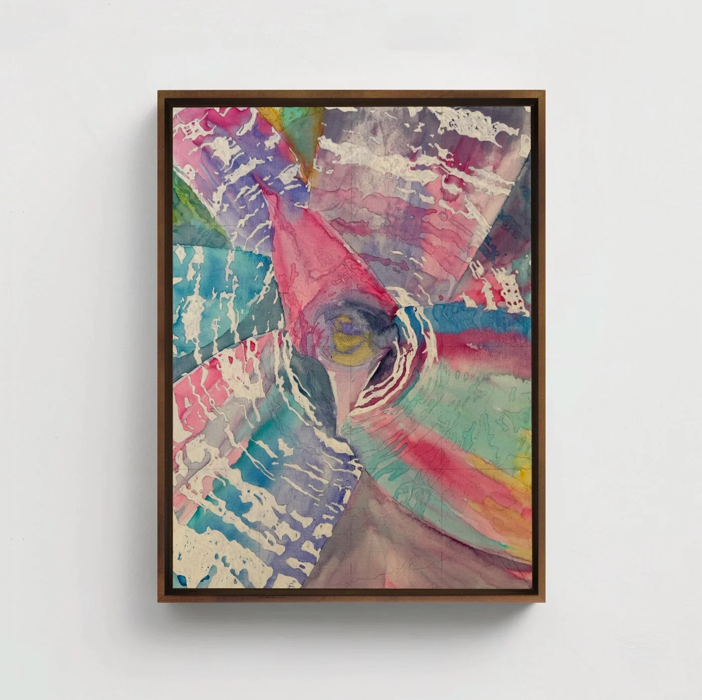 Bromeliad as seen by a Hummingbird | Watercolor on Panel | 12 x 16 inches