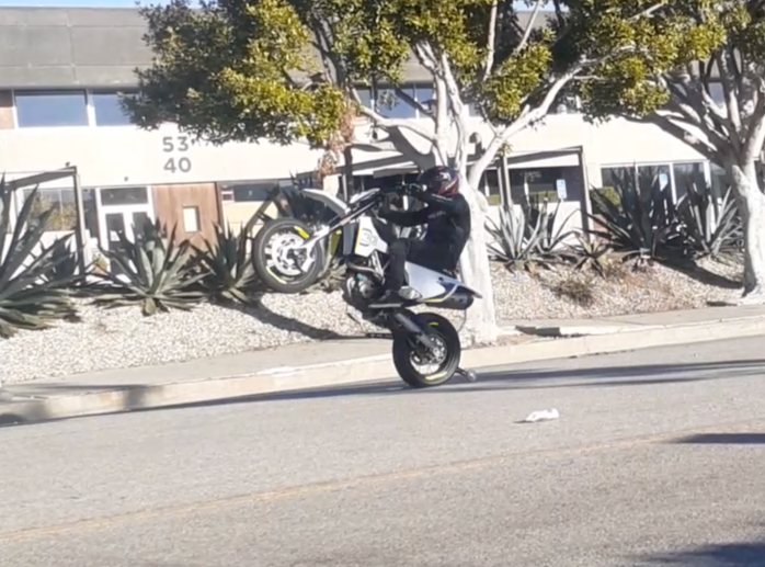Husqvarna 701 Supermoto Wheelie