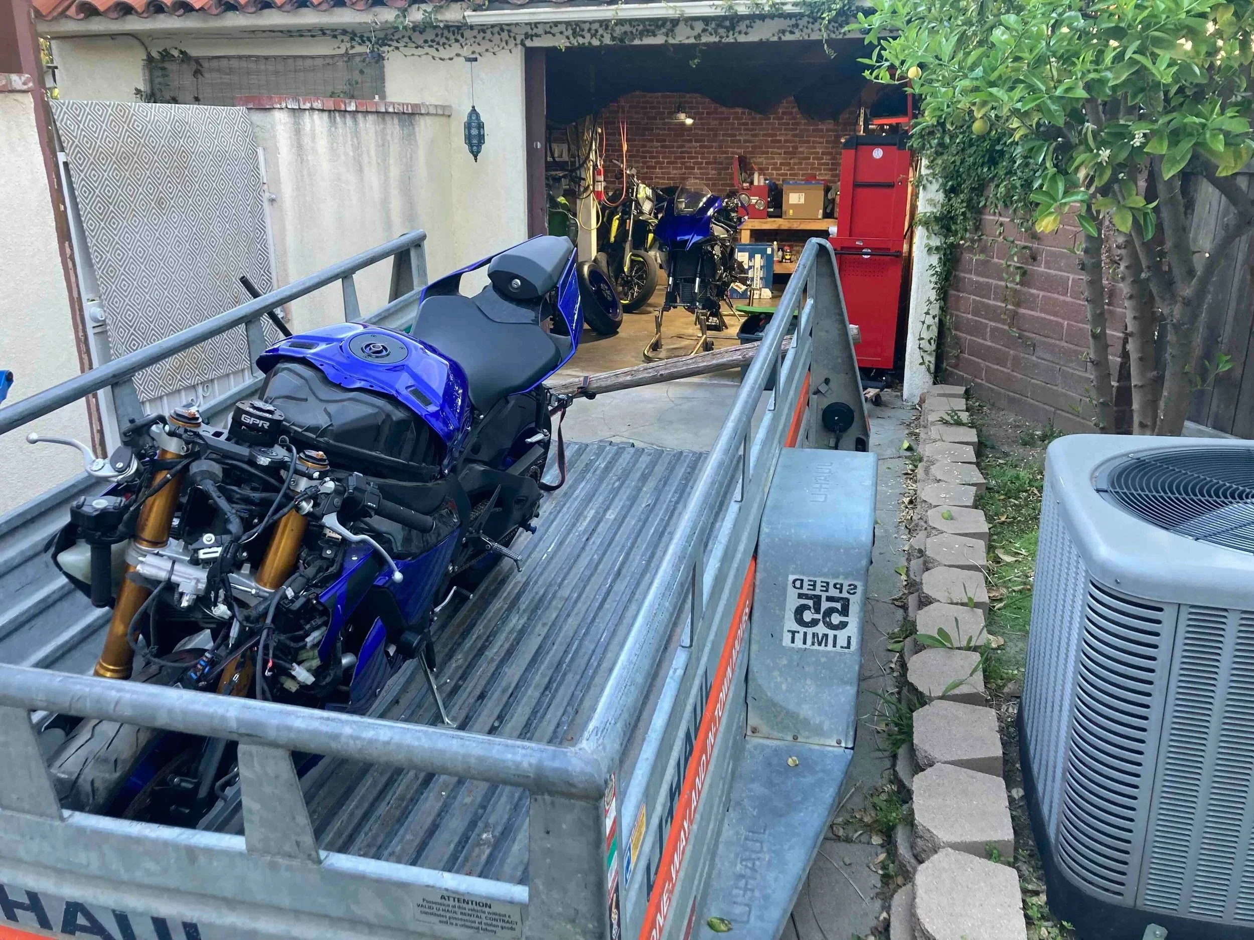Crashed Yamaha R1