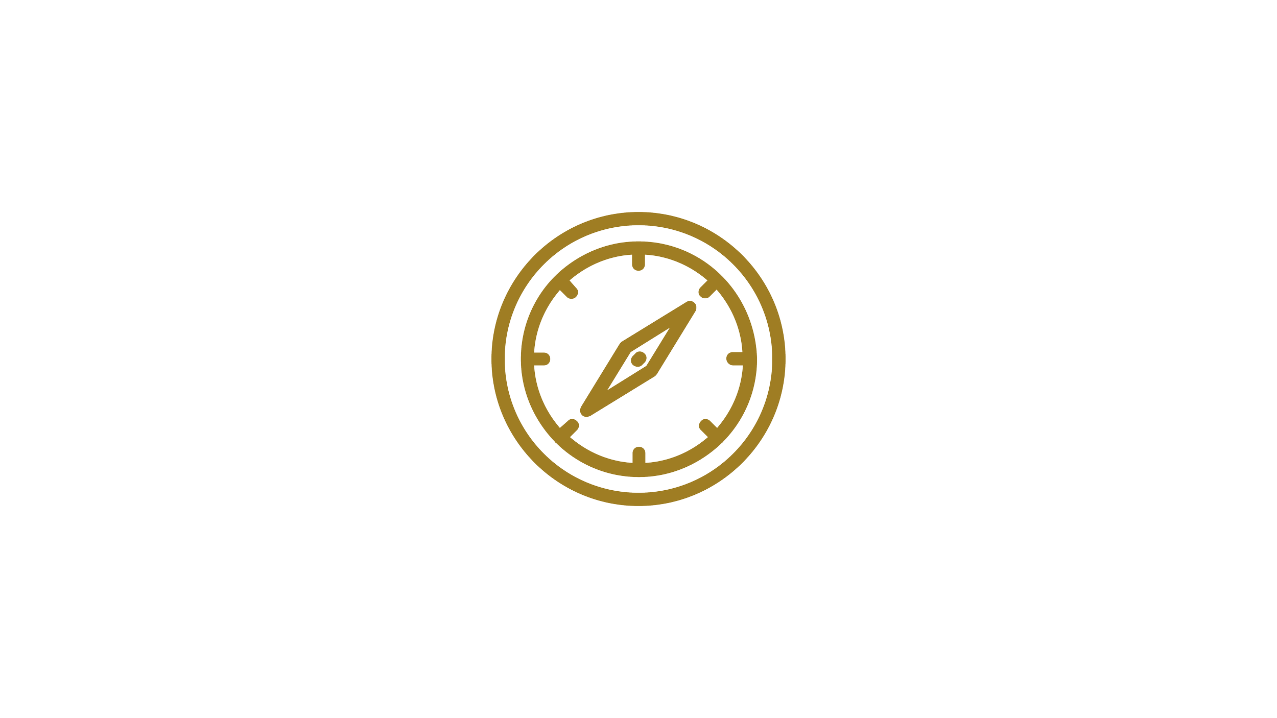 compass icon for guidance portion of the process