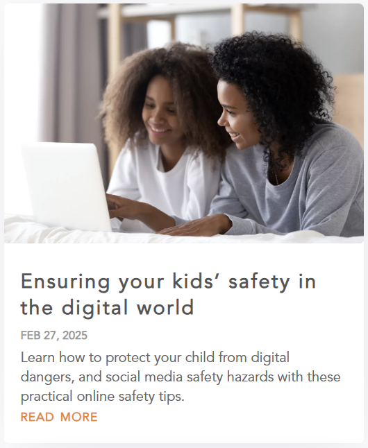 Allyssa DelPiano's blog: Ensuring your kids' safety in the digital world