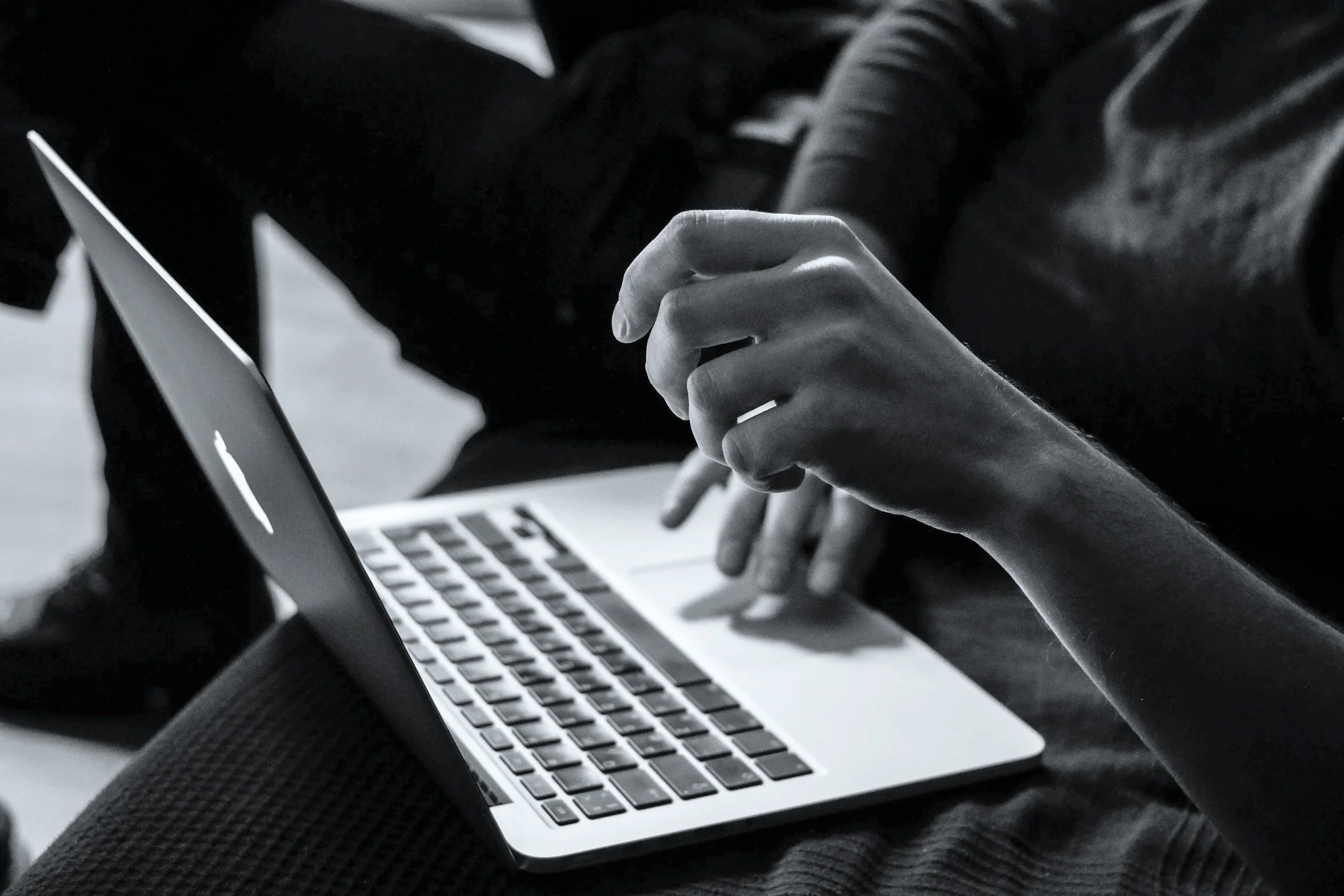 Allyssa DelPiano, senior marketing strategist, working on a client project