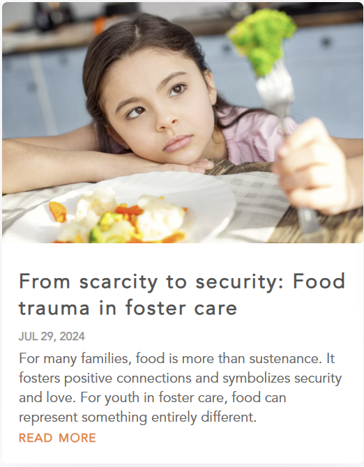 Allyssa DelPianos blog From scarcity to secruity: Food trauma in foster care
