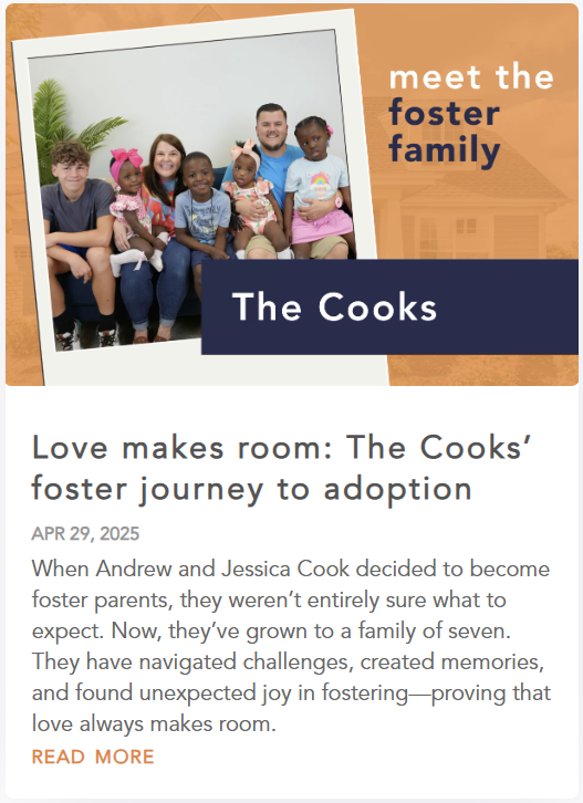 Allyssa DelPianos blog Love makes room: The Cook's foster journey to adoption