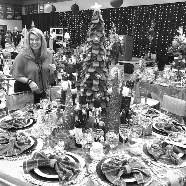 Allyssa's Holiday Table at the annual Chaminade Fundraiser