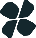 Black four-leaf clover silhouette