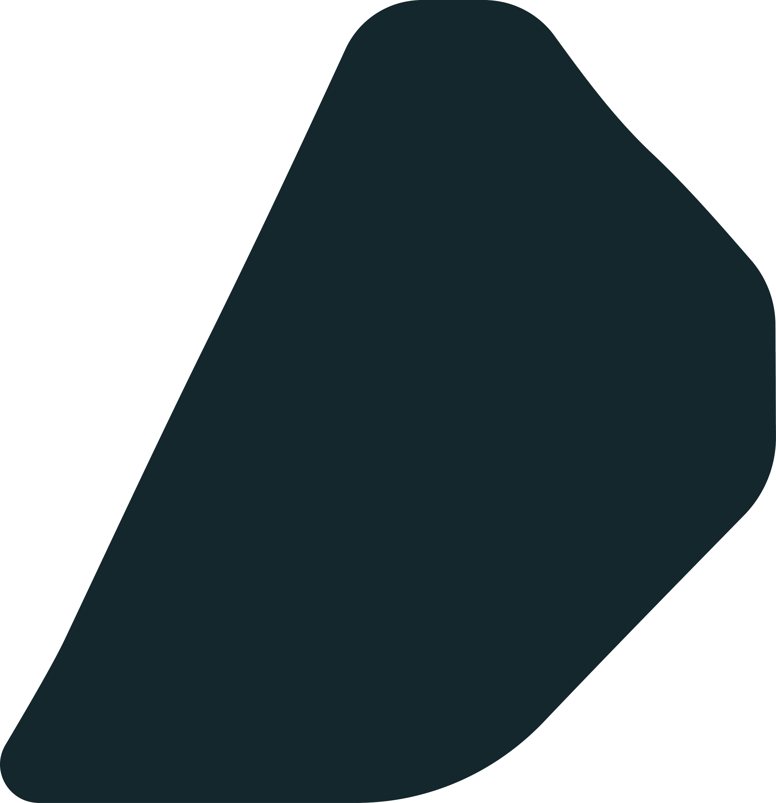 A dark teal colored icon resembling a stone.