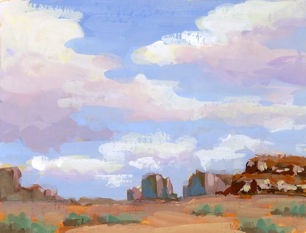 Gouache Monument Valley