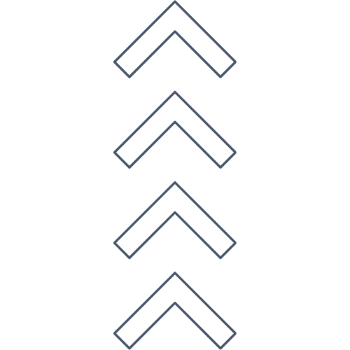 Repetition of upward pointing arrow shapes in black and outline style on a white background.