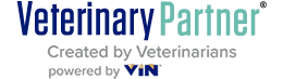 Veterinary Partner logo with text 'Created by Veterinarians, powered by VDX'