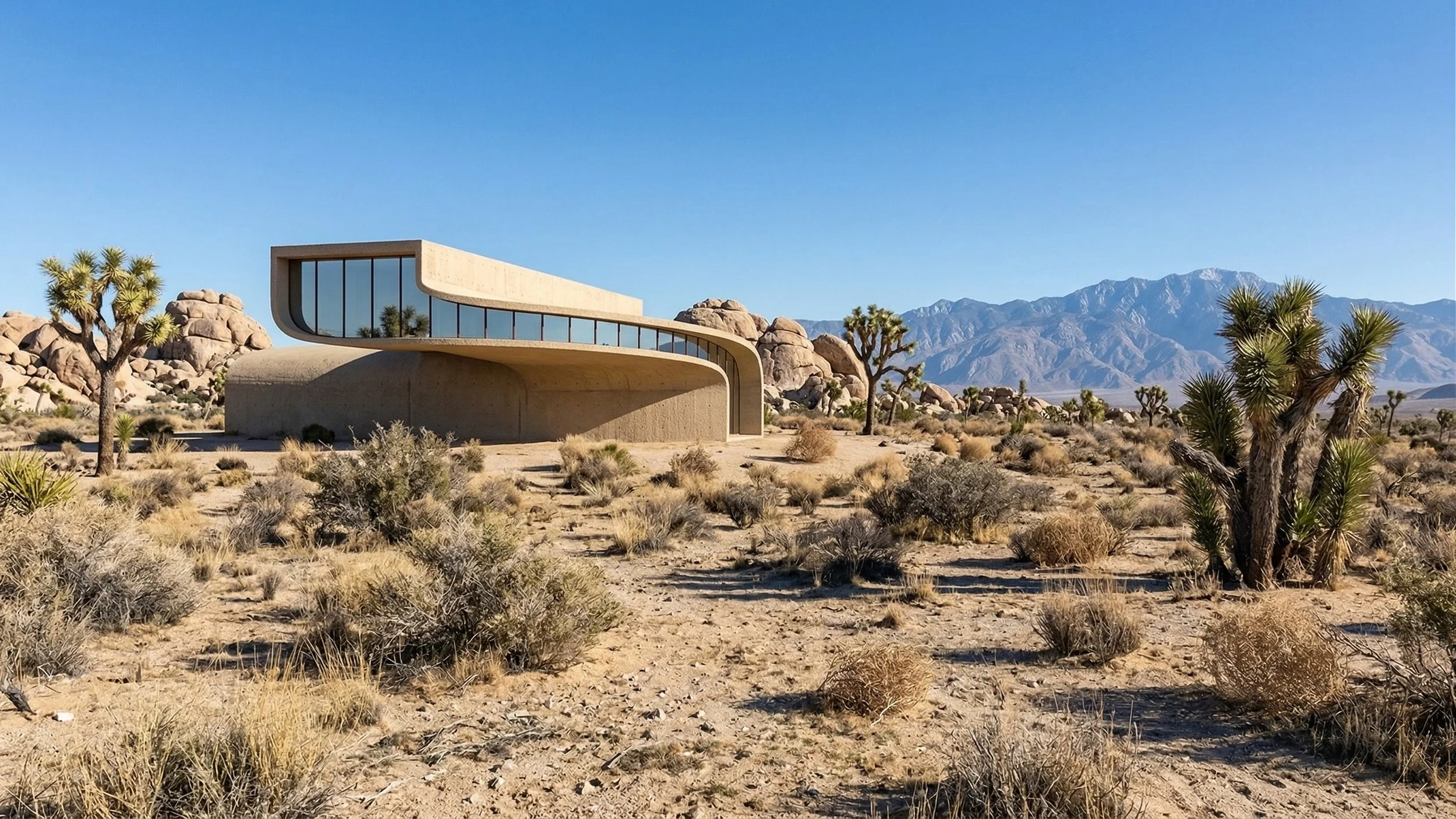 Mojave House. A contemporary house set in the Mojave Desert