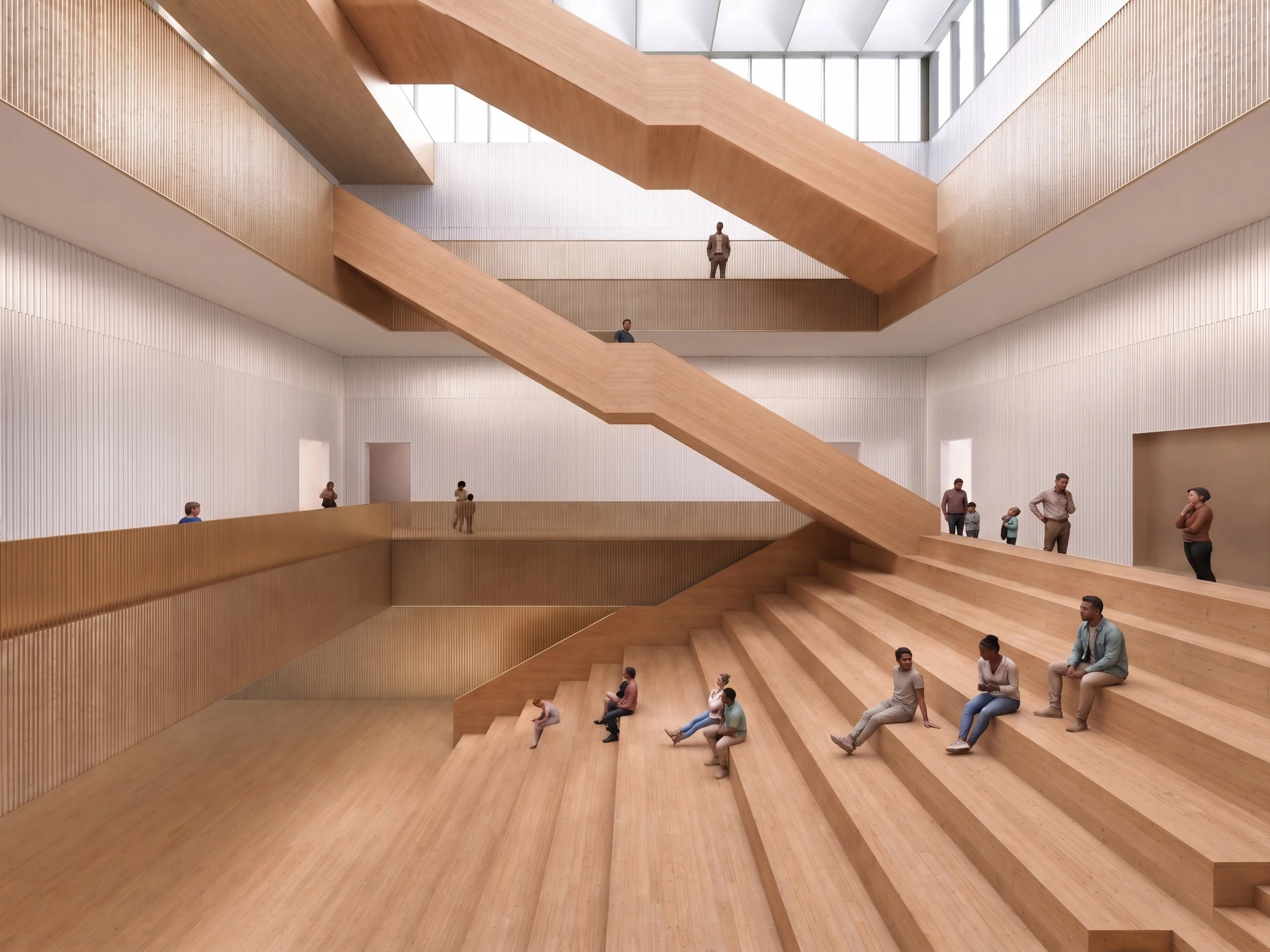 Architecture & Design Museum Helsinki Competition Proposal - Atrium View