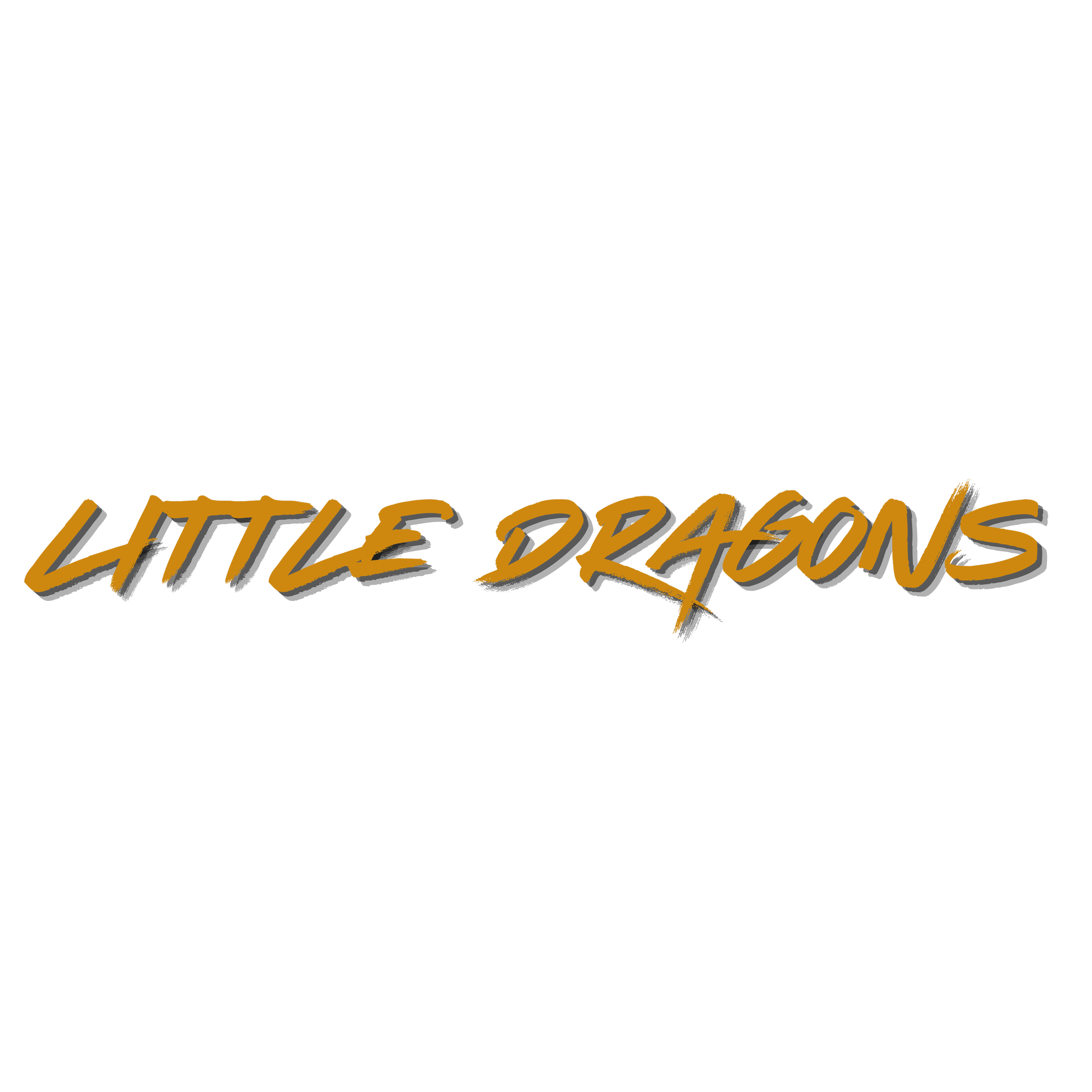 Title: Little Dragoons in gold lettering on black background.