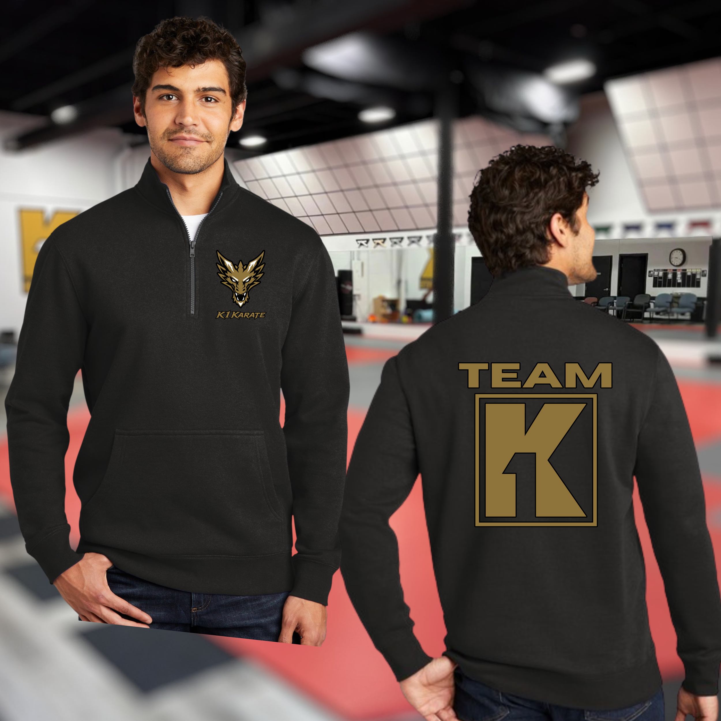 Team K1 - 1/4 Zip Pull Over
