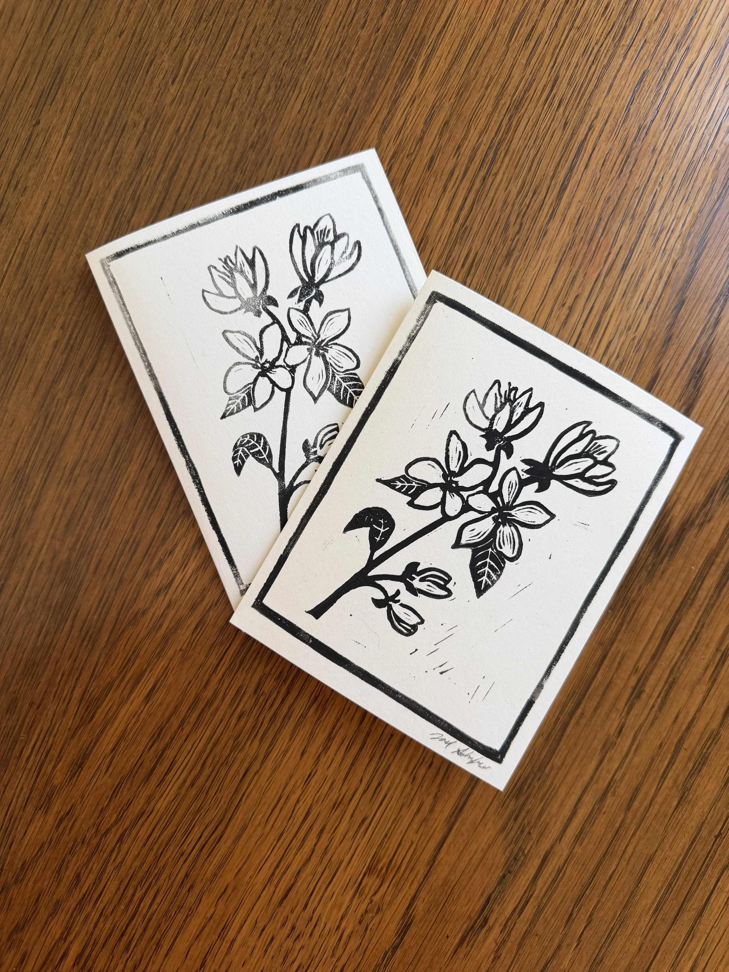 Apple Blossom Card - 5.5