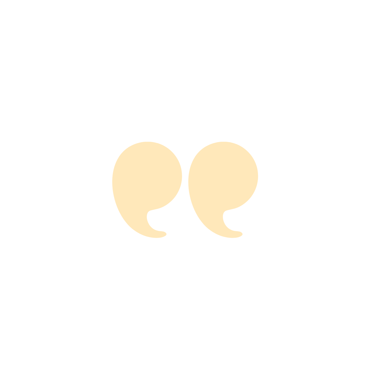 Black background with beige quotation marks in the center.