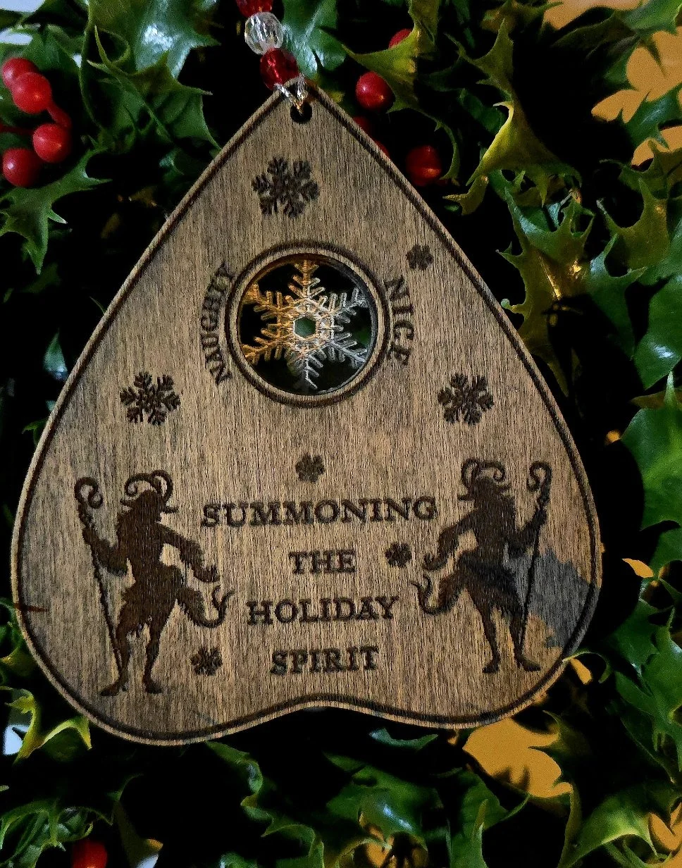 Krampus Summoning the Holiday Spirit Ornament