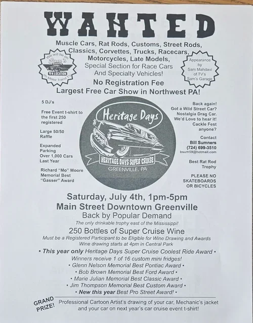 Greenville Heritage Days Super Cruise