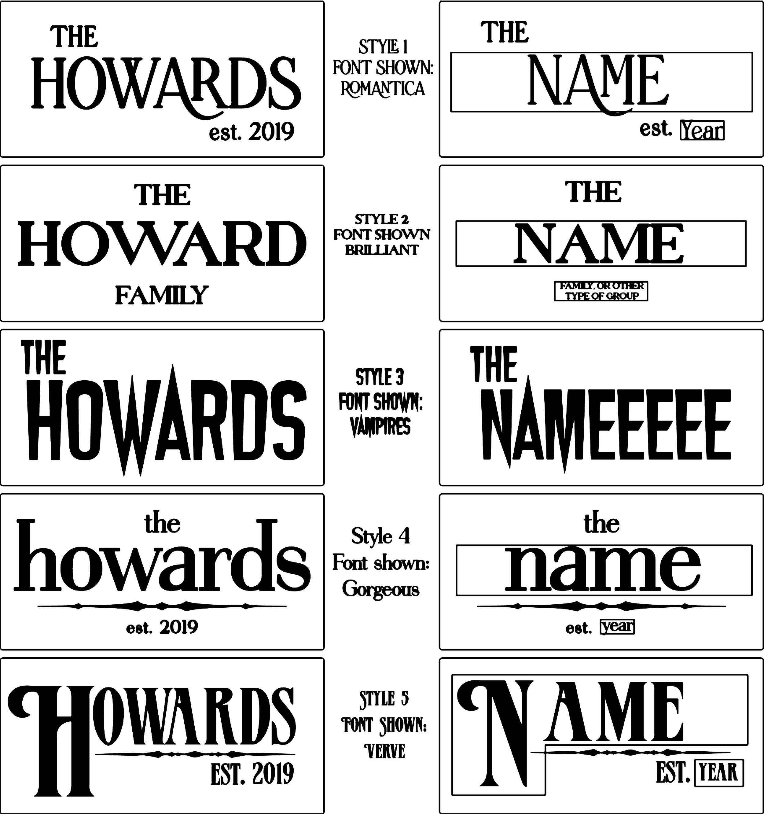 Clay Family Name Bricks