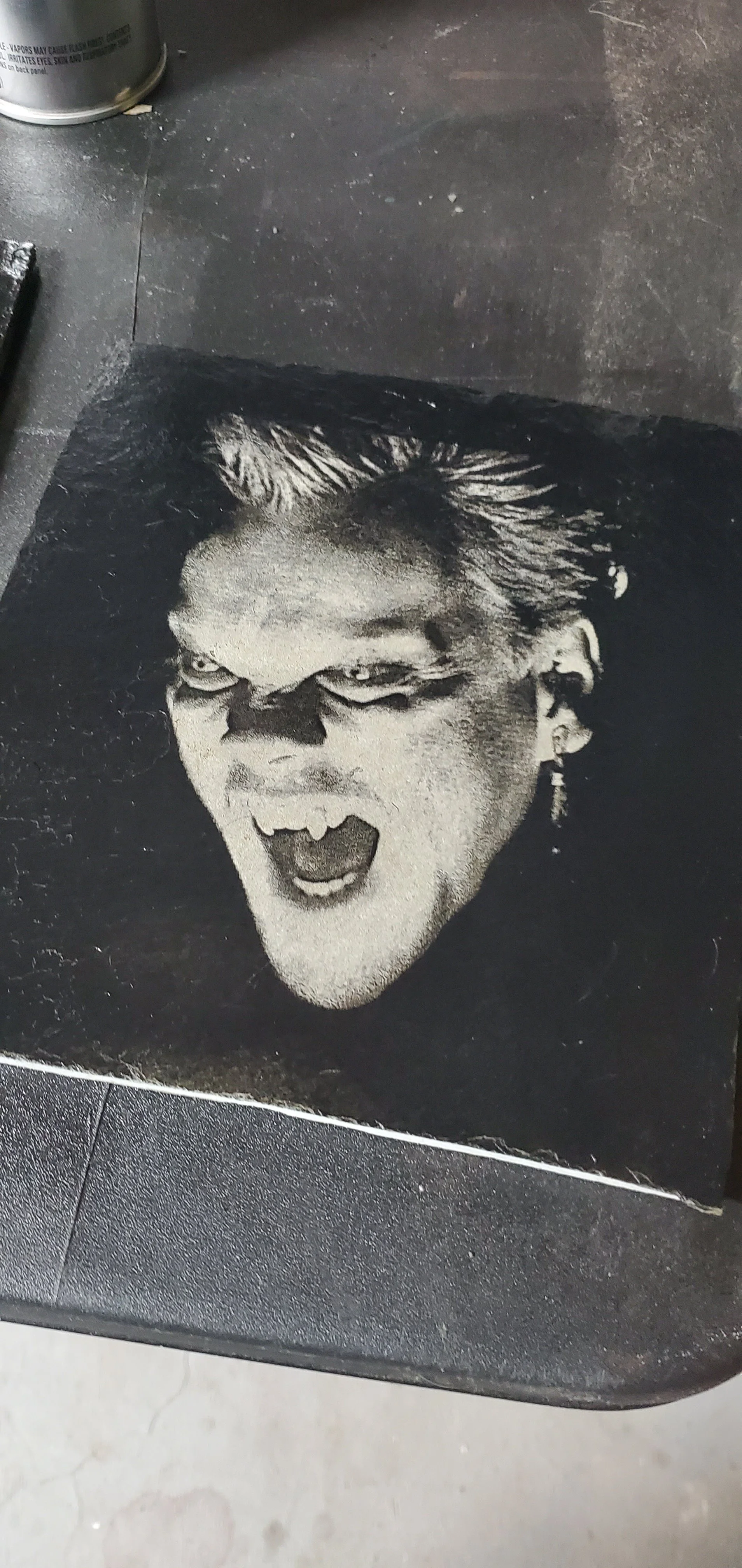 'David' from The Lost Boys slate engraving