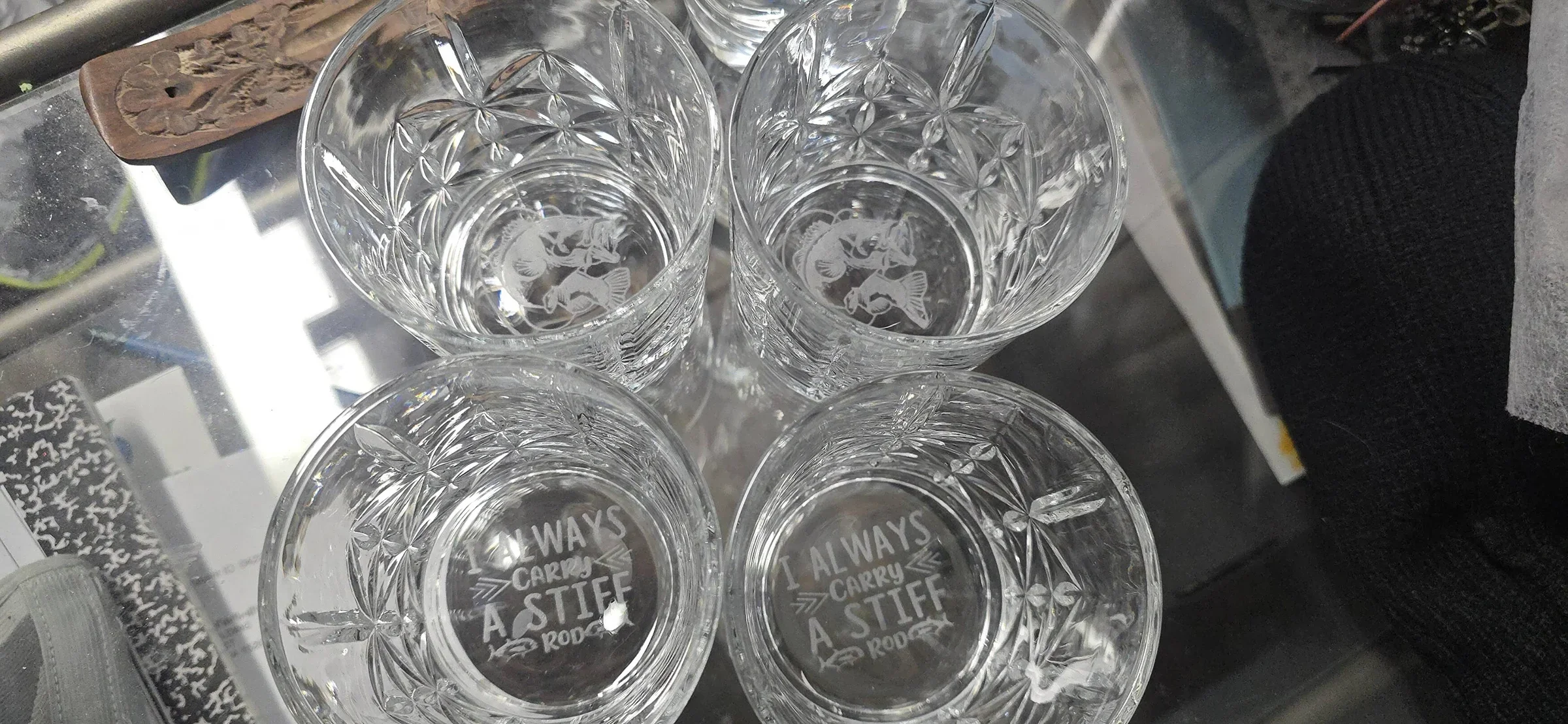Custom Rocks Glass Set