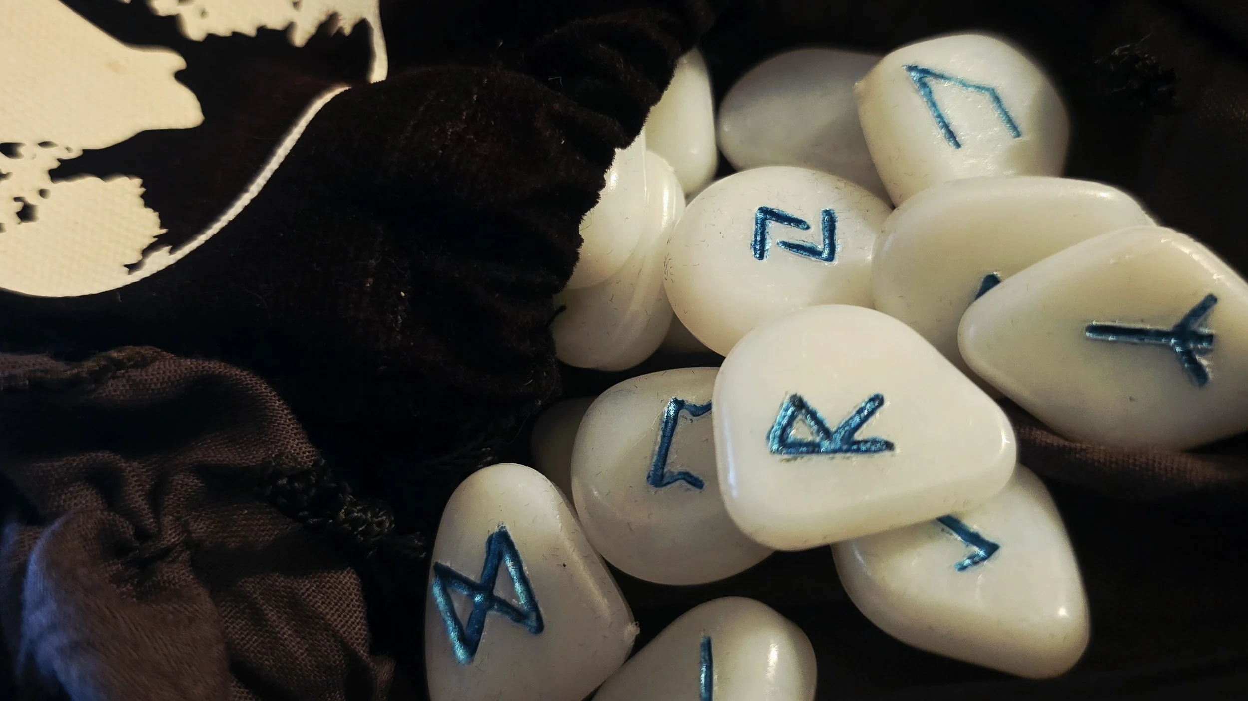 CLEARANCE- Elder Futhark Luminescent Runes with Reading Sheet