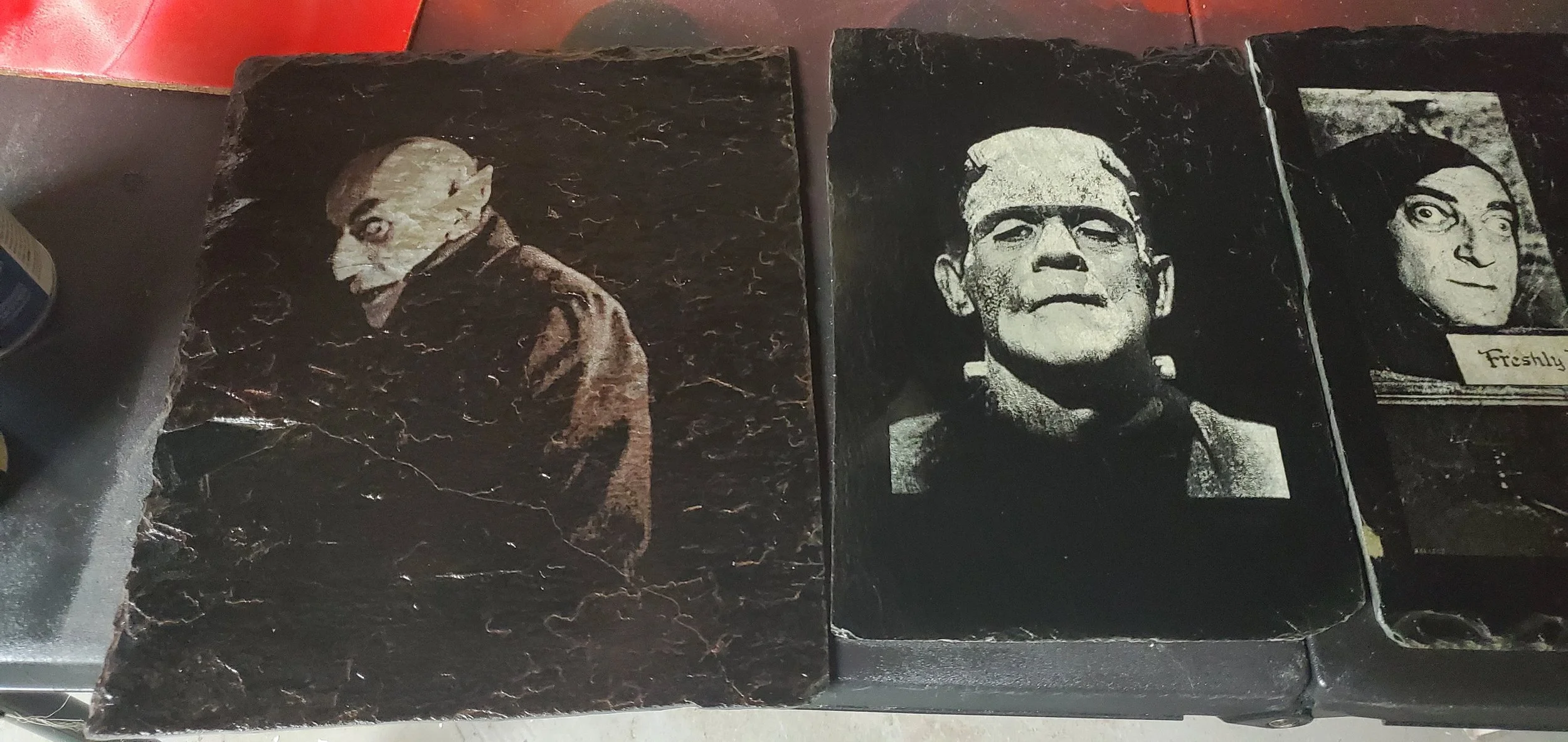 Nosferatu, Frankenstein's Monster, and Igor