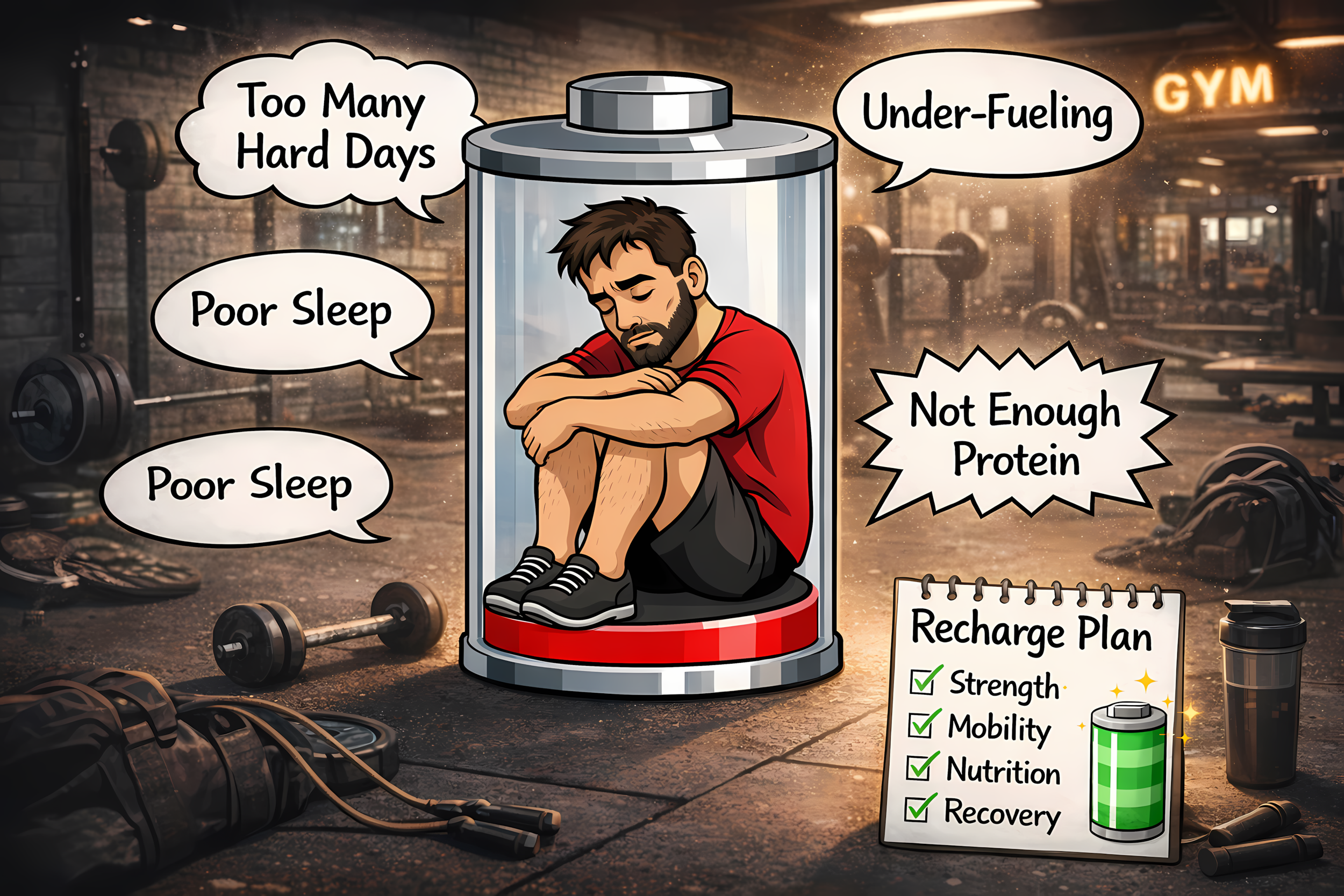 The Fitness Burnout Problem: Why Training Right Can Still Leave You Tired, Sore, and Unmotivated