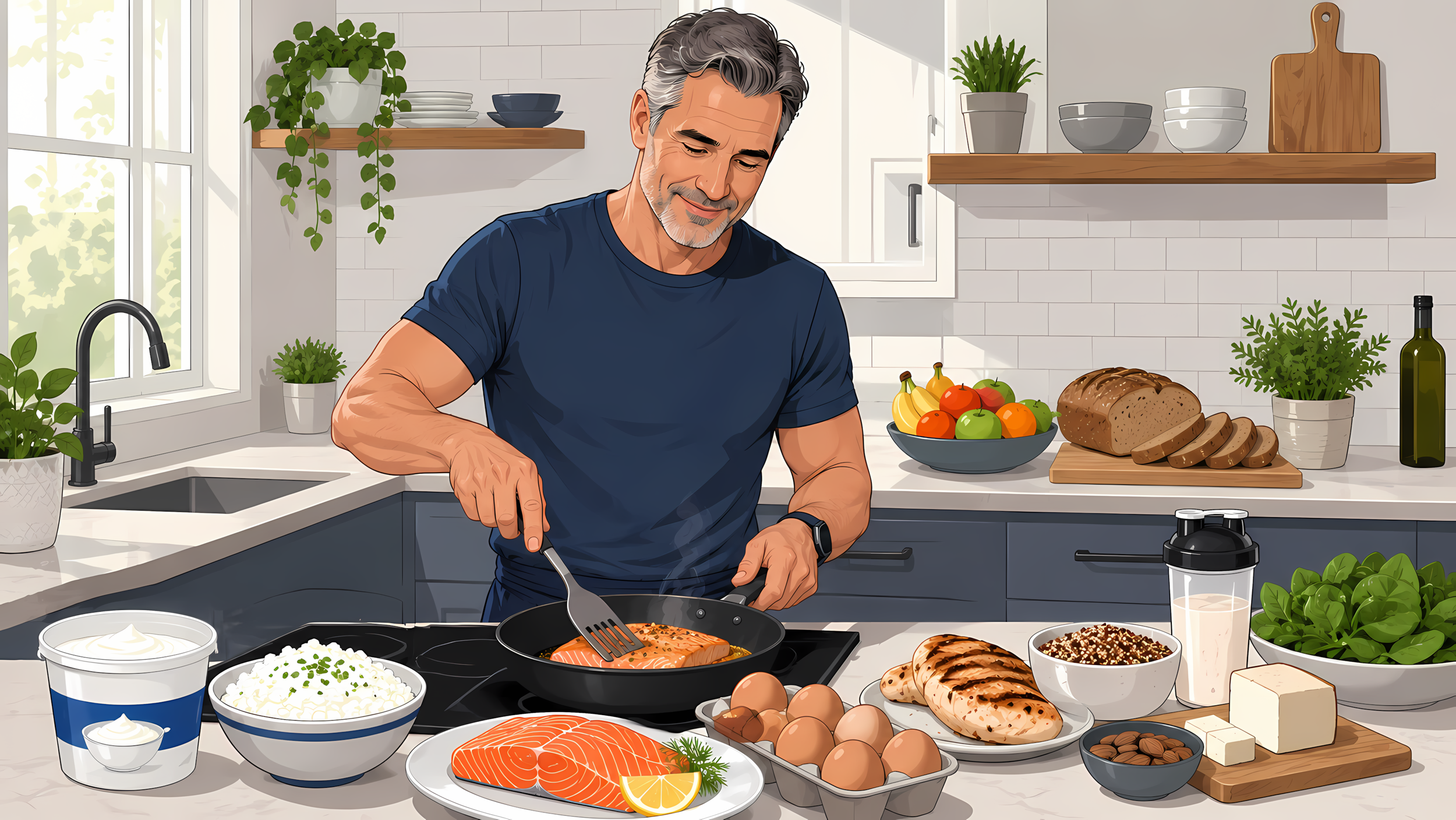 Protein Made Simple After 40: How Much You Really Need And How To Eat It