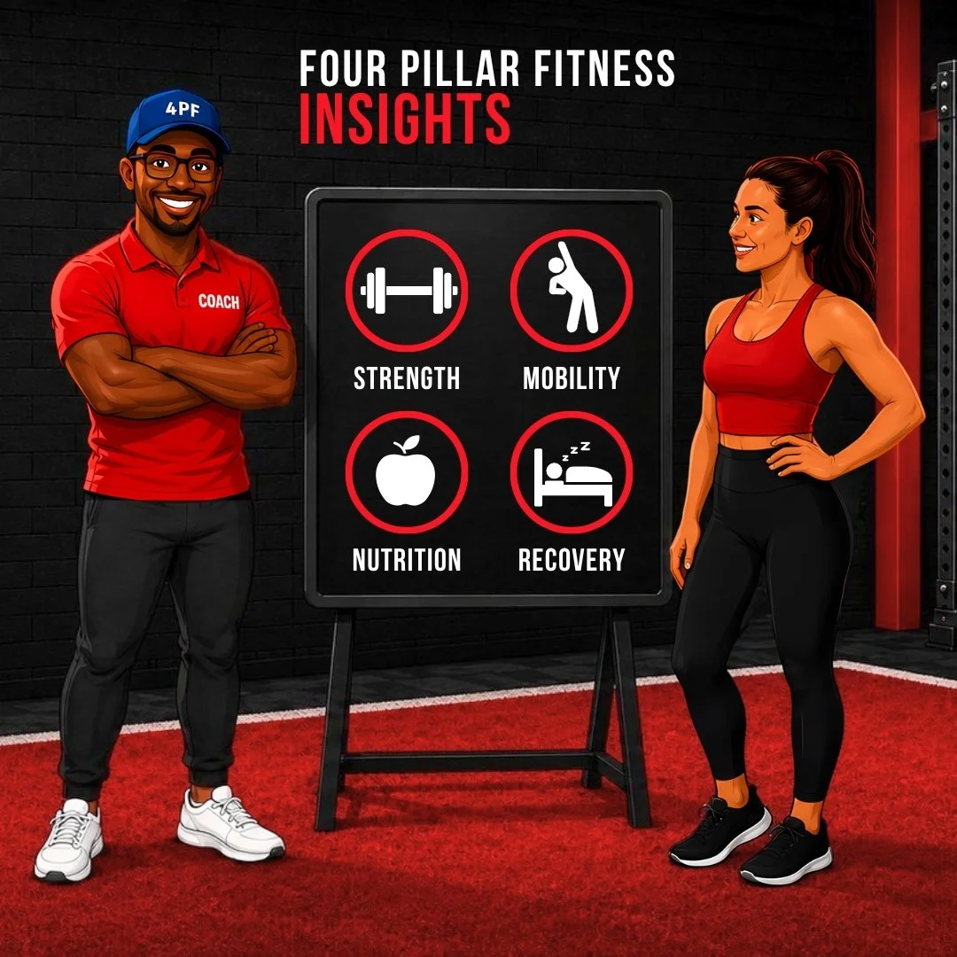Click here for Fitness Insights from Coach Stephan Earl author of The Four Pillars of Fitness