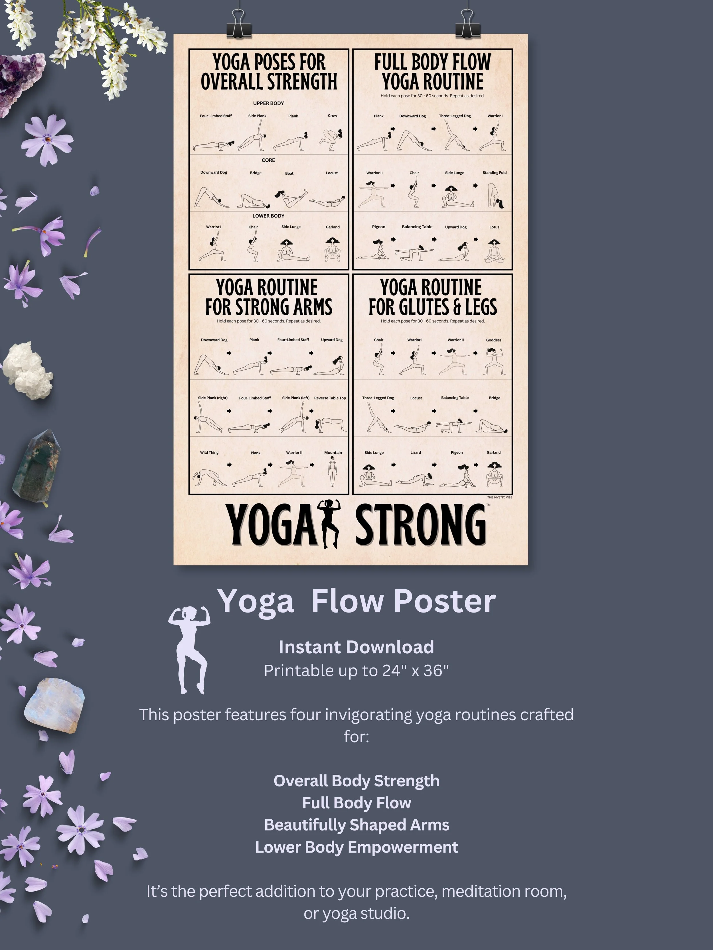 Yoga Flow Poster Free Download from 4P Fitness